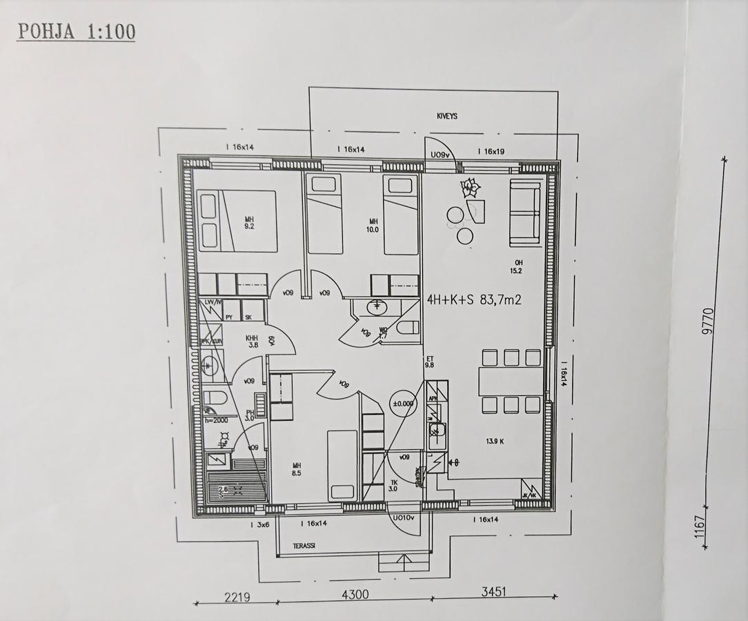 Appartement 3 Chambres avec Sauna